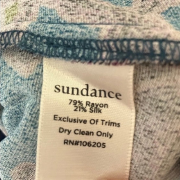 Sundance Silk Blend Bohemian Dress Size Medium - Picture 3 of 5